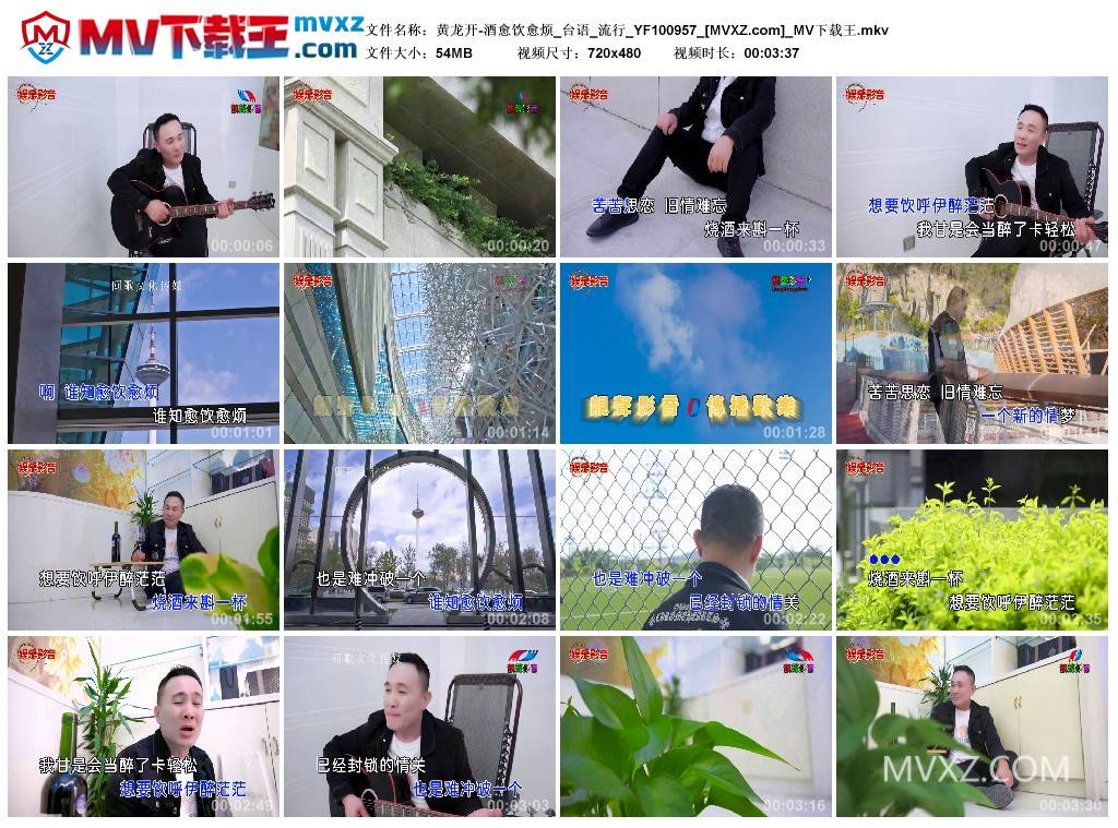 黄龙开-酒愈饮愈烦_台语_流行_YF100957